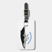 Handgezeichnet - Humpback WHALE - Wildlife - Gepäckanhänger (Vorderseite vertikal)