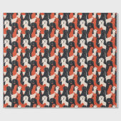 HandGezeichnet Hundeschema Geschenkpapier (Flach)