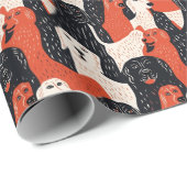 HandGezeichnet Hundeschema Geschenkpapier (Rolleneckpunkt)