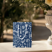 HandGezeichnet Illustrierte Hochzeitsgeschenktasch Mittlere Geschenktüte