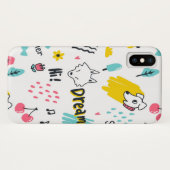 Handgezeichnet in süßer Farbe Case-Mate iPhone Hülle (Rückseite (Horizontal))