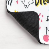 Handgezeichnet in süßer Farbe Mousepad (Ecke)