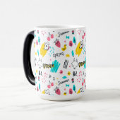 Handgezeichnet in süßer Farbe Verwandlungstasse (Vorderseite Links)