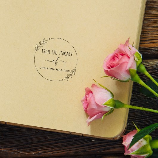 Handgezeichnet Individuelle Name aus der Bibliothe Gummistempel