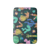 Handgezeichnet Kaktus: Skandinavien nahtlos. Badematte (Vorderseite Vertikal)