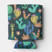 Handgezeichnet Kaktus: Skandinavien nahtlos. Dosenkühler (Rückseite)