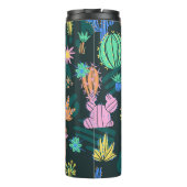 Handgezeichnet Kaktus: Skandinavien nahtlos. Thermosbecher (Rückseite)
