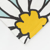 HandGezeichnet Kamillenmuster. Fleecedecke (Ecke)