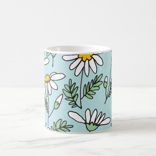 HandGezeichnet Kamillenmuster. Kaffeetasse (Mittel)