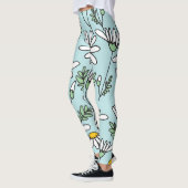 HandGezeichnet Kamillenmuster. Leggings (Links)