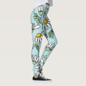 HandGezeichnet Kamillenmuster. Leggings (Rechts)