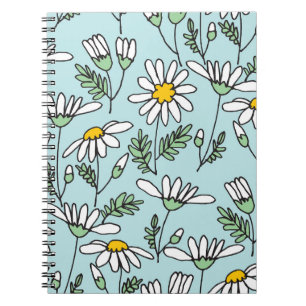 HandGezeichnet Kamillenmuster. Notizblock