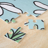 HandGezeichnet Kamillenmuster. Puzzle (Seite)