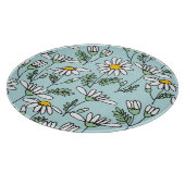 HandGezeichnet Kamillenmuster. Schneidebrett (Ecke)