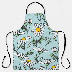 HandGezeichnet Kamillenmuster. Schürze