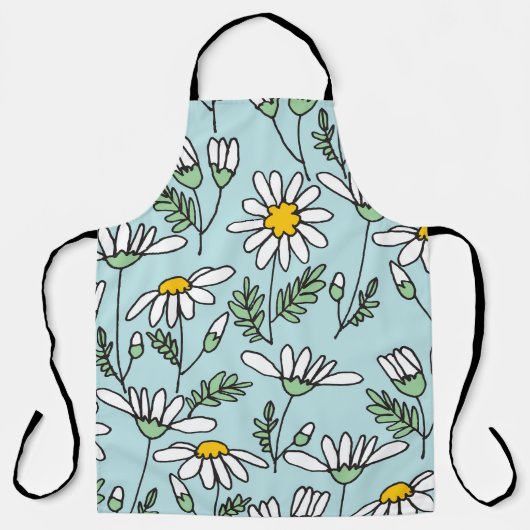 HandGezeichnet Kamillenmuster. Schürze (Vorderseite)