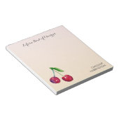 HandGezeichnet Kirschen Niedlich Inspiration Coque Notizblock (angewinkelt)