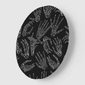 HandGezeichnet Knochen, Stilhintergrund. Große Wanduhr (Winkel)