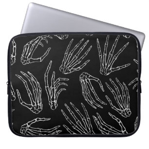 HandGezeichnet Knochen, Stilhintergrund. Laptopschutzhülle