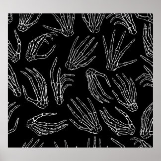 HandGezeichnet Knochen, Stilhintergrund. Poster