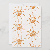 Handgezeichnet kommt die Son Baby Dusche Dankeskarte (Rückseite)