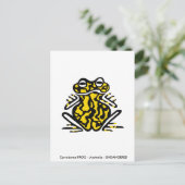 Handgezeichnet - Korroboree FROG - Natur - Amphibi Postkarte (Stehend Vorderseite)