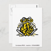 Handgezeichnet - Korroboree FROG - Natur - Amphibi Postkarte (Vorne/Hinten)