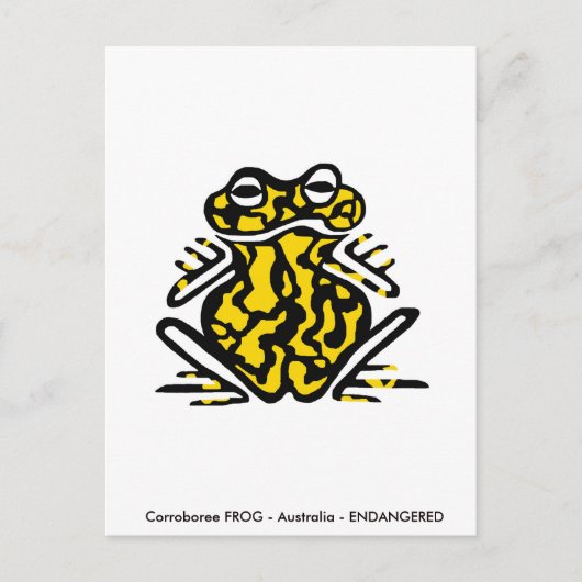 Handgezeichnet - Korroboree FROG - Natur - Amphibi Postkarte (Vorderseite)