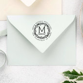 Handgezeichnet Kranz | Benutzerdefinierte erste Rü Gummistempel