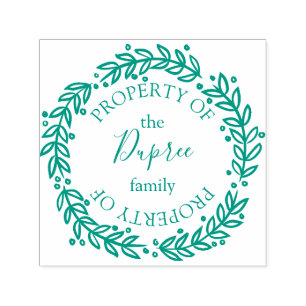 Handgezeichnet Kranz-Eigenschaft Permastempel