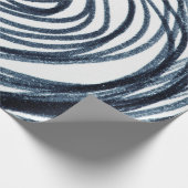 Handgezeichnet Kreise Spiralmuster mit abstraktem Geschenkpapier (Ecke)