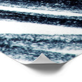 Handgezeichnet Kreise Spiralmuster mit abstraktem  Poster (Ecke)