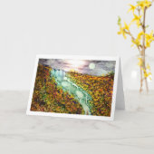 Handgezeichnet, kundenspezifische Grußkarte Karte (Gelbe Blume)