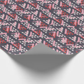 HandGezeichnet künstlerisches Musterdisplay Geschenkpapier (Ecke)