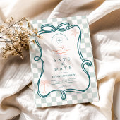 handGezeichnet Küstenhochzeit Save The Date