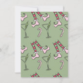 Handgezeichnet Lass uns das Weihnachtsfest-Party e Einladung (Rückseite)