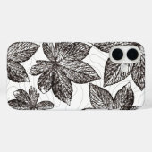 HandGezeichnet Leaf Line Art iPhone Fall Case-Mate iPhone Hülle (Rückseite (Horizontal))
