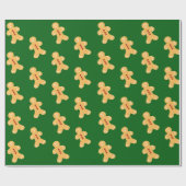 HandGezeichnet Lebkuchenwackelpapier Geschenkpapier (Flach)