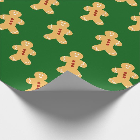 HandGezeichnet Lebkuchenwackelpapier Geschenkpapier (Ecke)