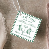 Handgezeichnet letzte Toast Küste Green Bacheloret Geschenkanhänger