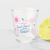 HandGezeichnet Letzter Toast Bachelorette Schnapsglas (Vorderseite)