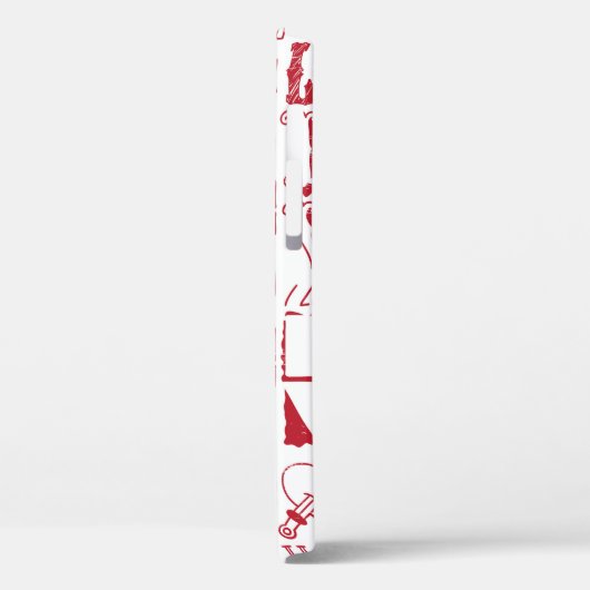 handgezeichnet Liebe-Doodles  Case-Mate iPhone Hülle (Rückseite / Links)