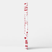 Handgezeichnet Liebe Doodles, charmantes Muster. Case-Mate iPhone Hülle (Rückseite / Rechts)