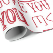 handgezeichnet Liebe-Doodles  Geschenkpapier (Rolleneckpunkt)