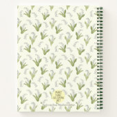 HandGezeichnet Lily of the Valley Elegantes Garten Notizblock (Rückseite)