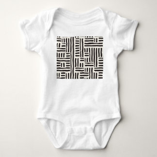Handgezeichnet Linien, grungy nahtlose Textur. Baby Strampler