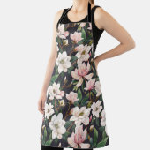 Handgezeichnet Magnolien: Wasserfarben nahtlos. Schürze (InSitu)