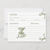 handgezeichnet Martini Bridal Rezept (Vorderseite)