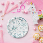 Handgezeichnet Meeresleben Pappteller (Party)