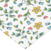 HandGezeichnet Muster für Blumen und Herz Tischdecke (Schrägansicht)